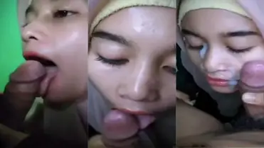 Liar! Hijab IGO Sepong Bucin Sampai Crot Di Muka